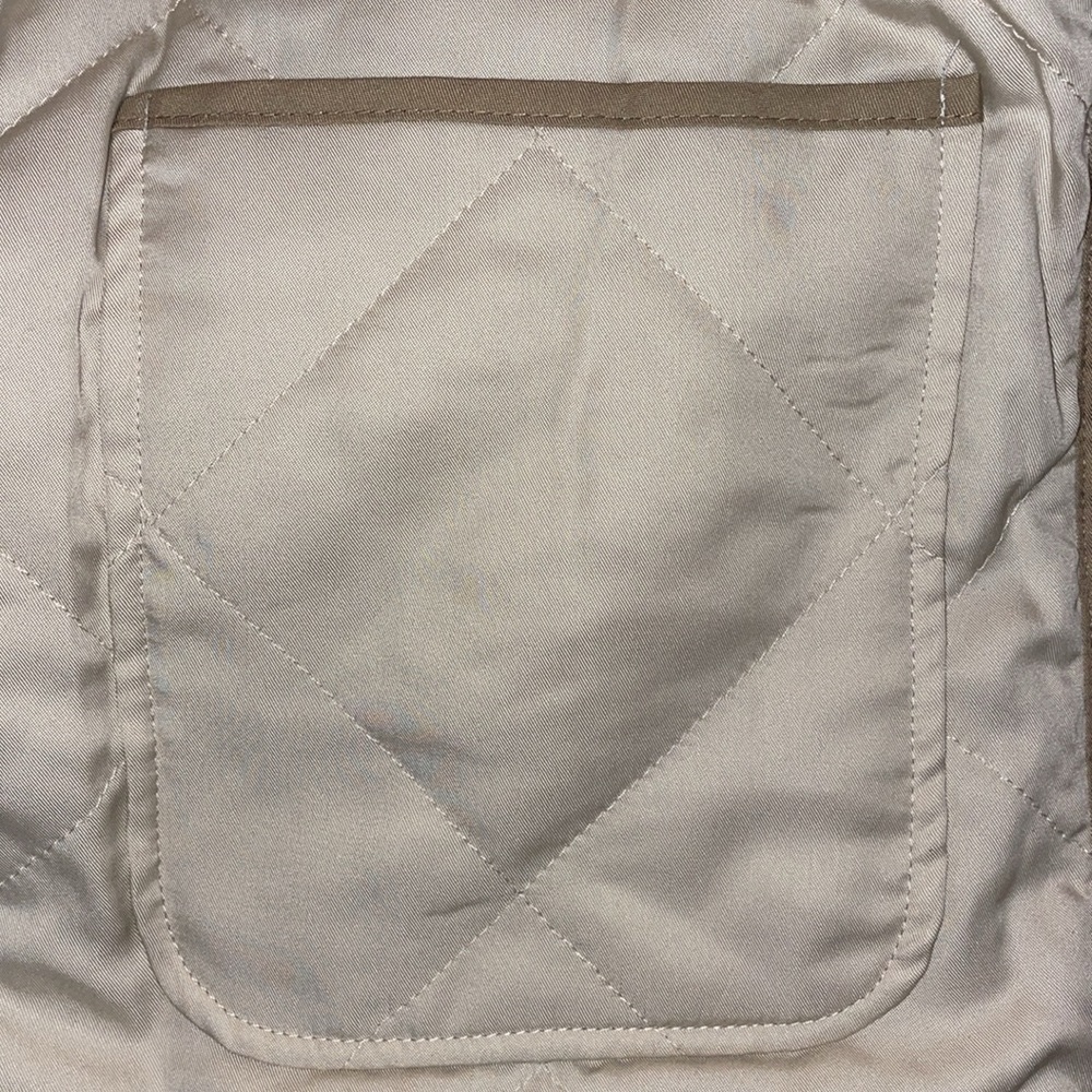 BLANK NYC Reversible Quilted Puffy Jacket Button Coat Cream Neutral Floral Print - Picture 8 of 11